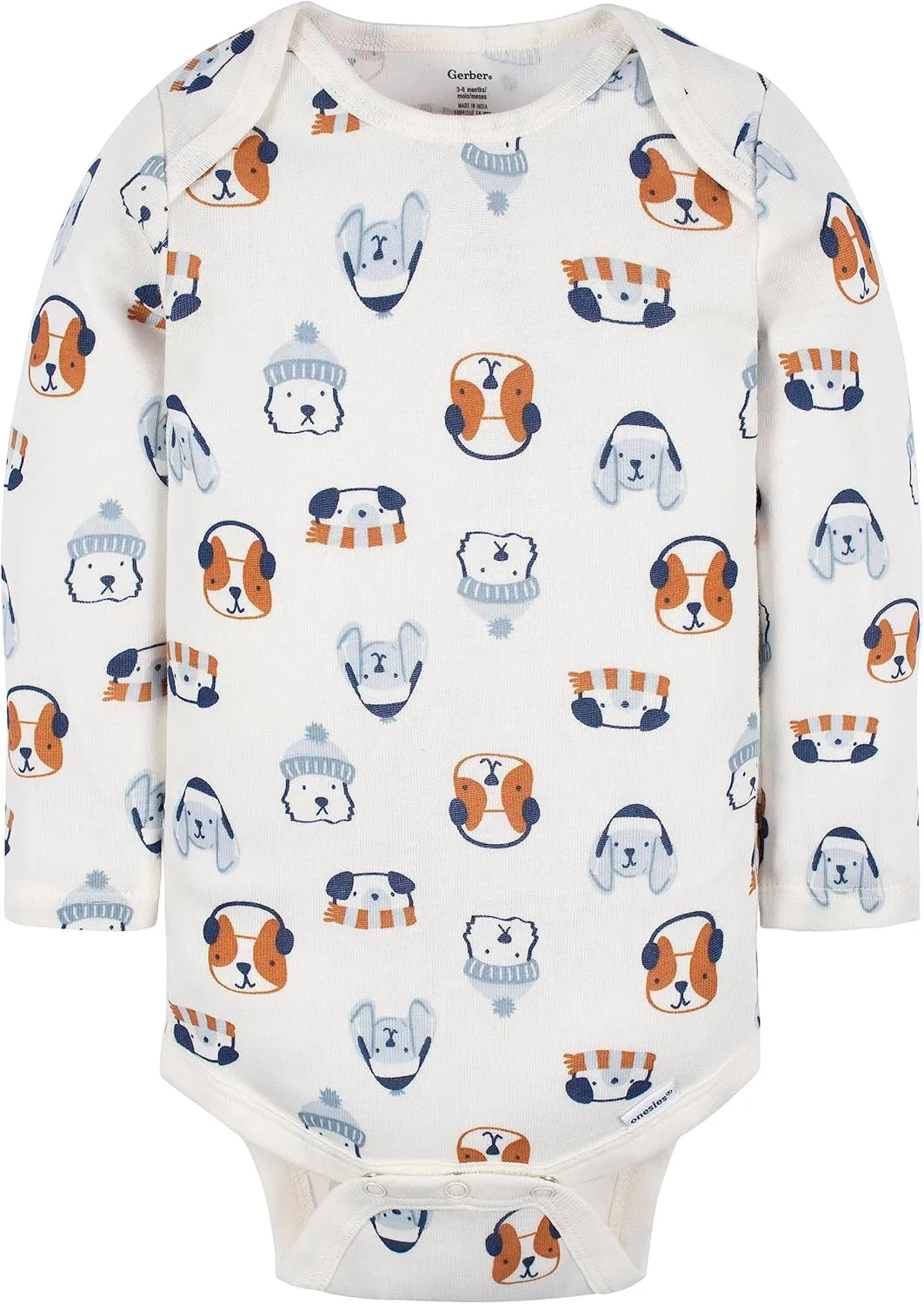 Gerber Baby Boys' 6-Pack Long-Sleeve Onesies Bodysuit
