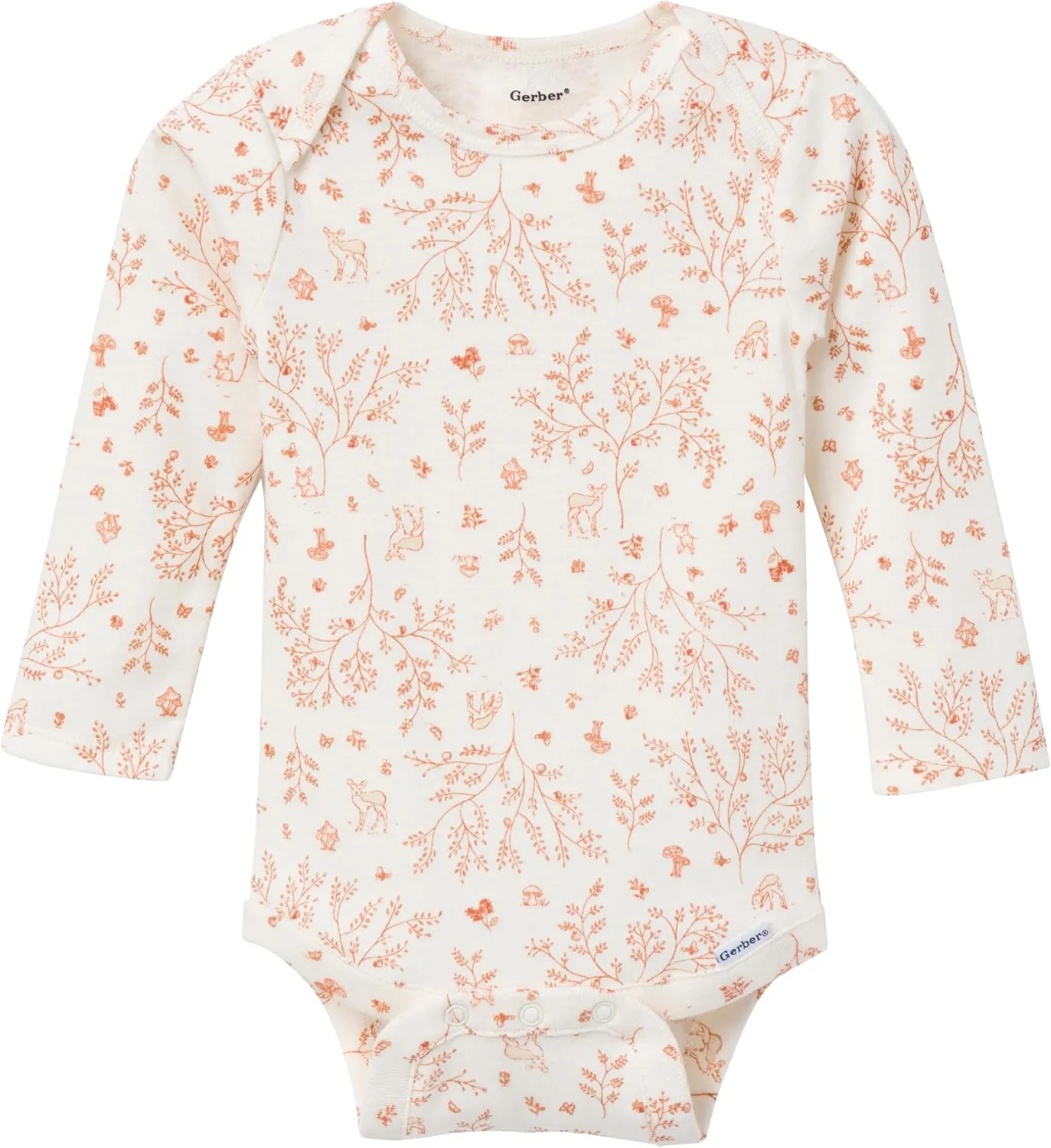 Gerber Baby Girls' 6-Pack Long-Sleeve Onesies Bodysuits