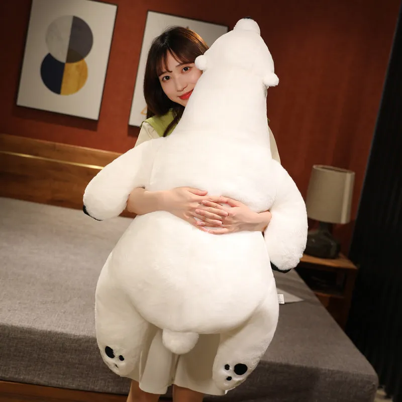 Giant White Fluffy Kawaii Polar Bear Stuffed Animals Plushies