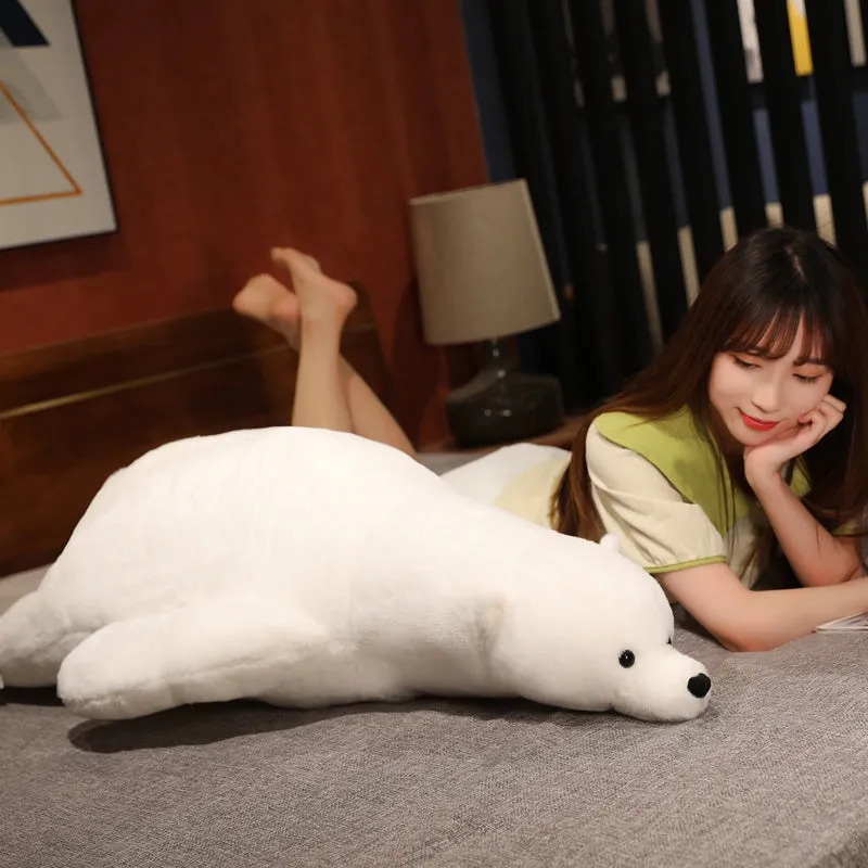 Giant White Fluffy Kawaii Polar Bear Stuffed Animals Plushies