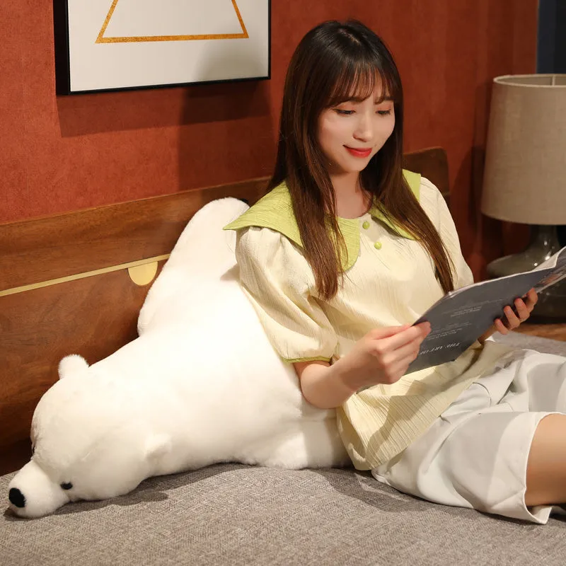 Giant White Fluffy Kawaii Polar Bear Stuffed Animals Plushies