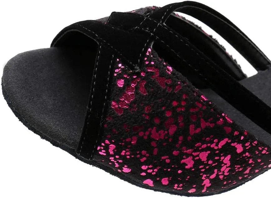 Glitter Latin Dance Shoes Ballroom Performance Dance Sandals for Women, MF1818-6