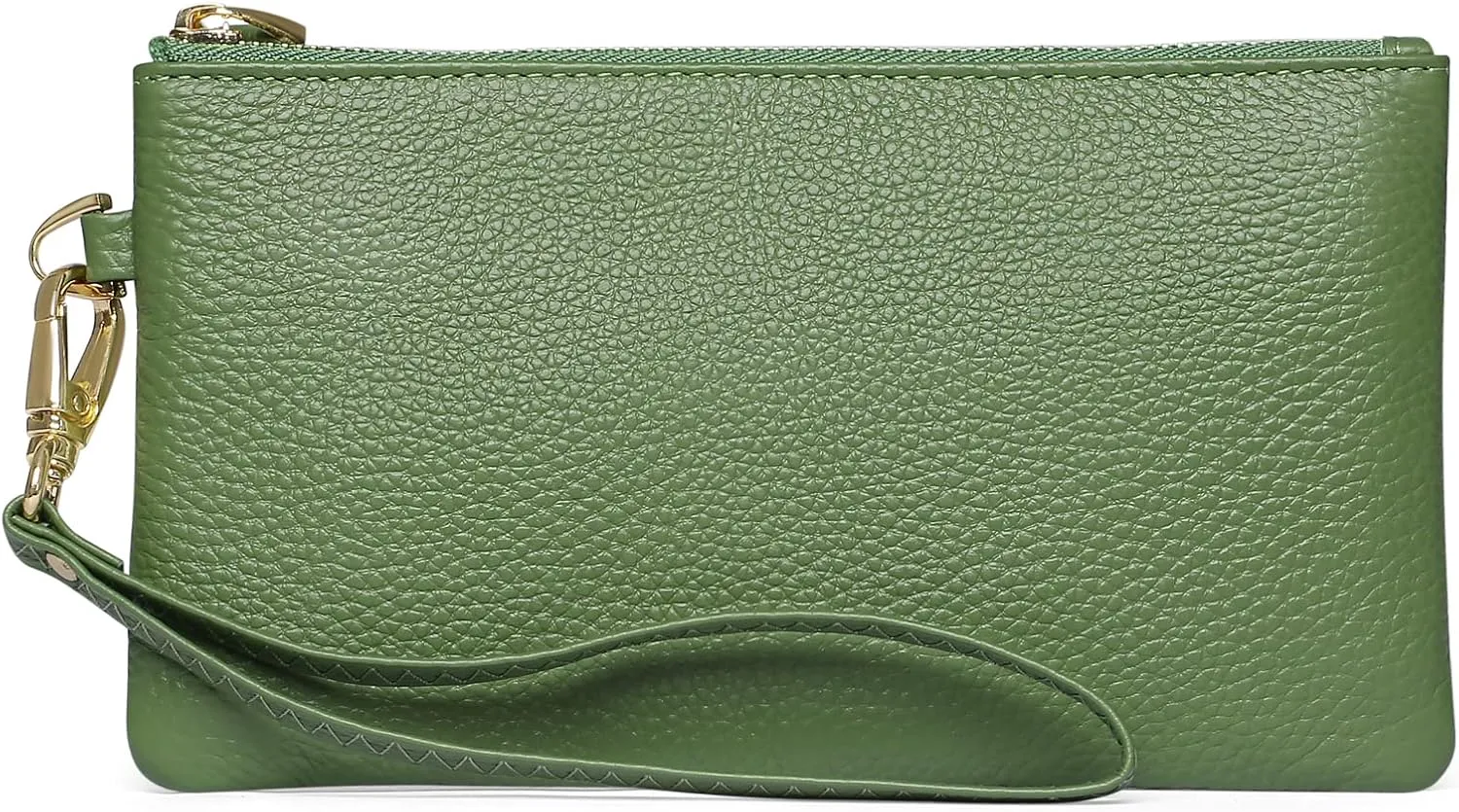 GOIACII Women's Wristlet Clutch Slim Leather Wallet RFID Blocking Handbag