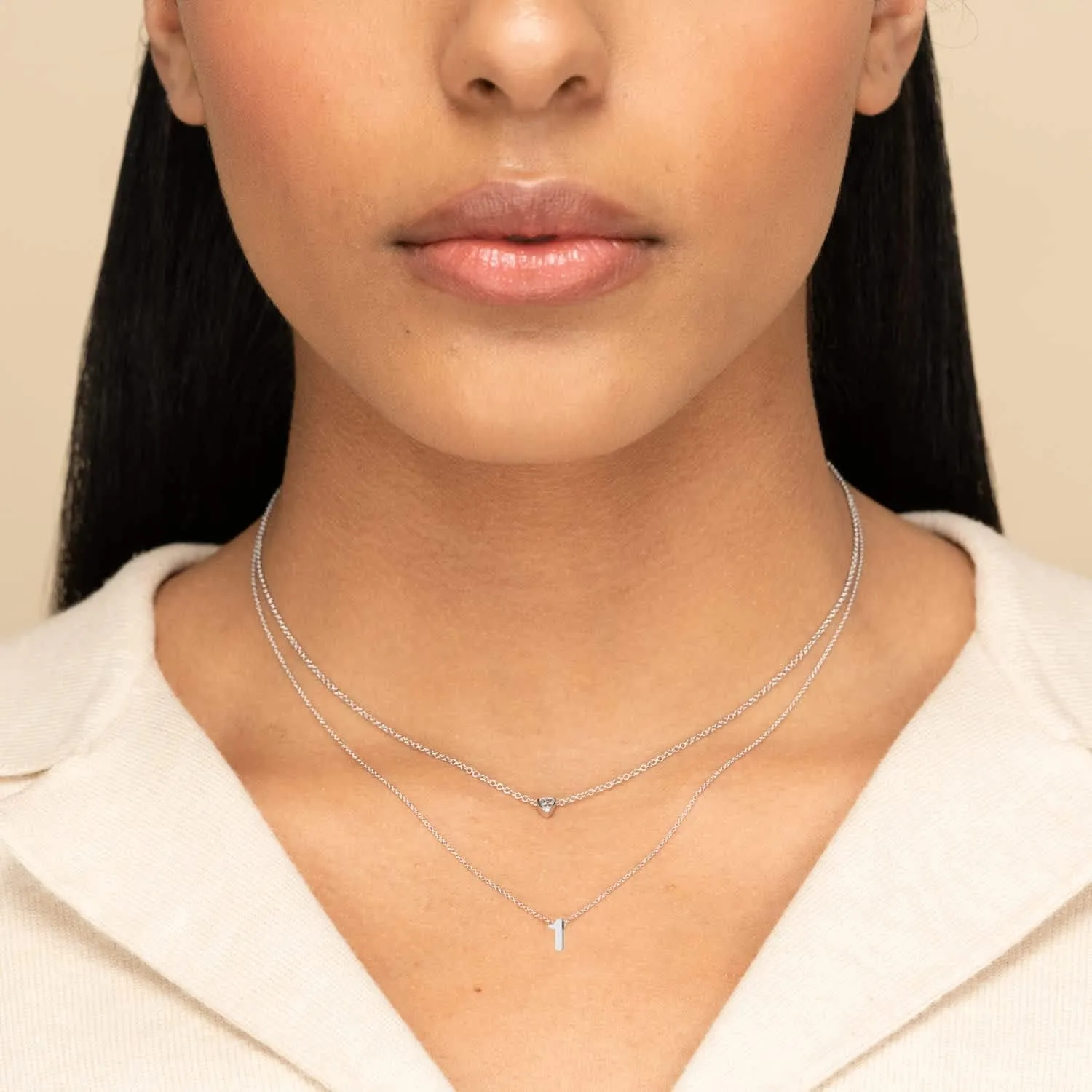 Gold Number Necklace for Women 18K Gold Plated Dainty Charm Birth Month Cute Pendant Choker Necklace Personalized Jewelry Birthday Gift for Her