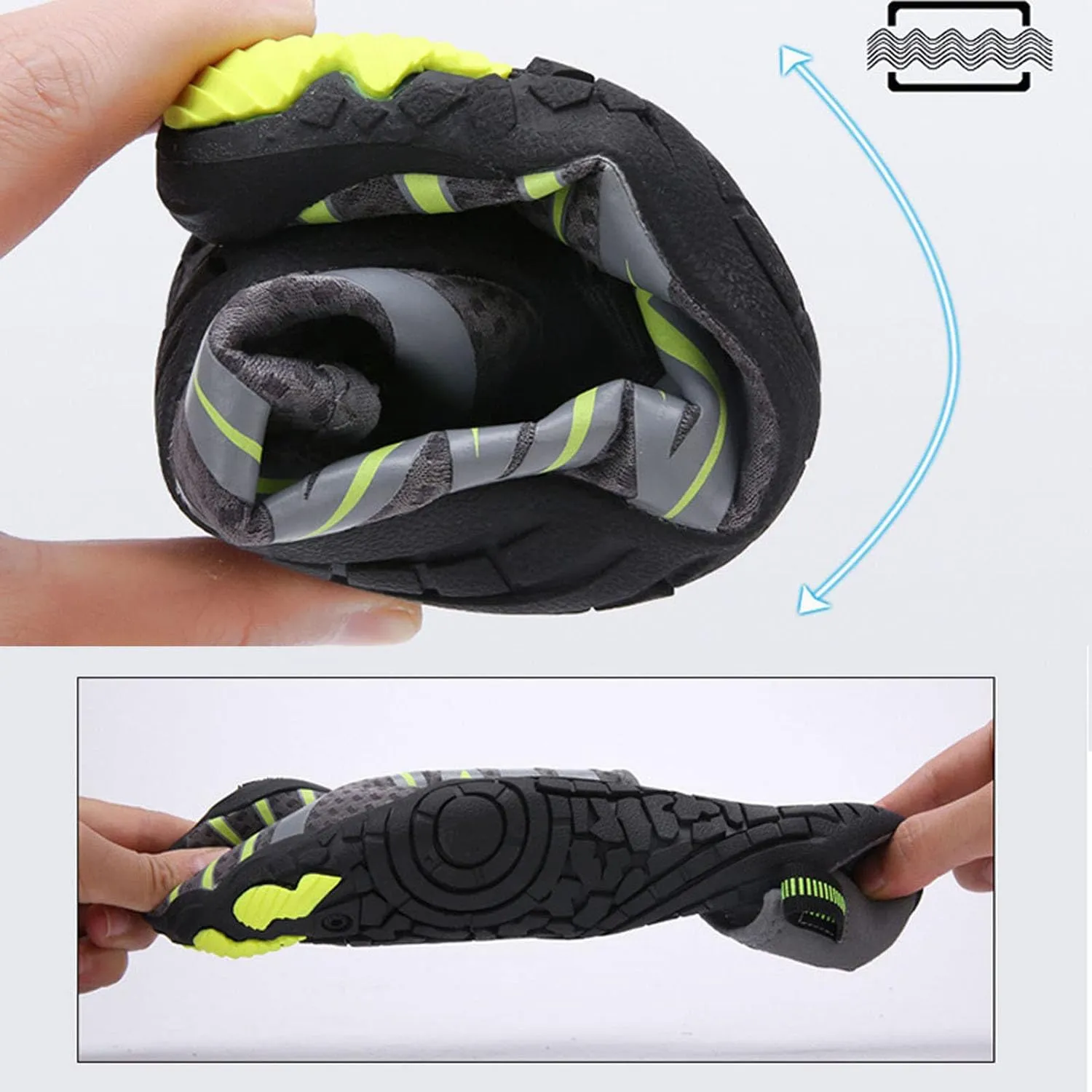 Grounded Barefoot Athletic Footwear Women Men Hiking Water Sports Shoes Non-Slip Wide Toe Box
