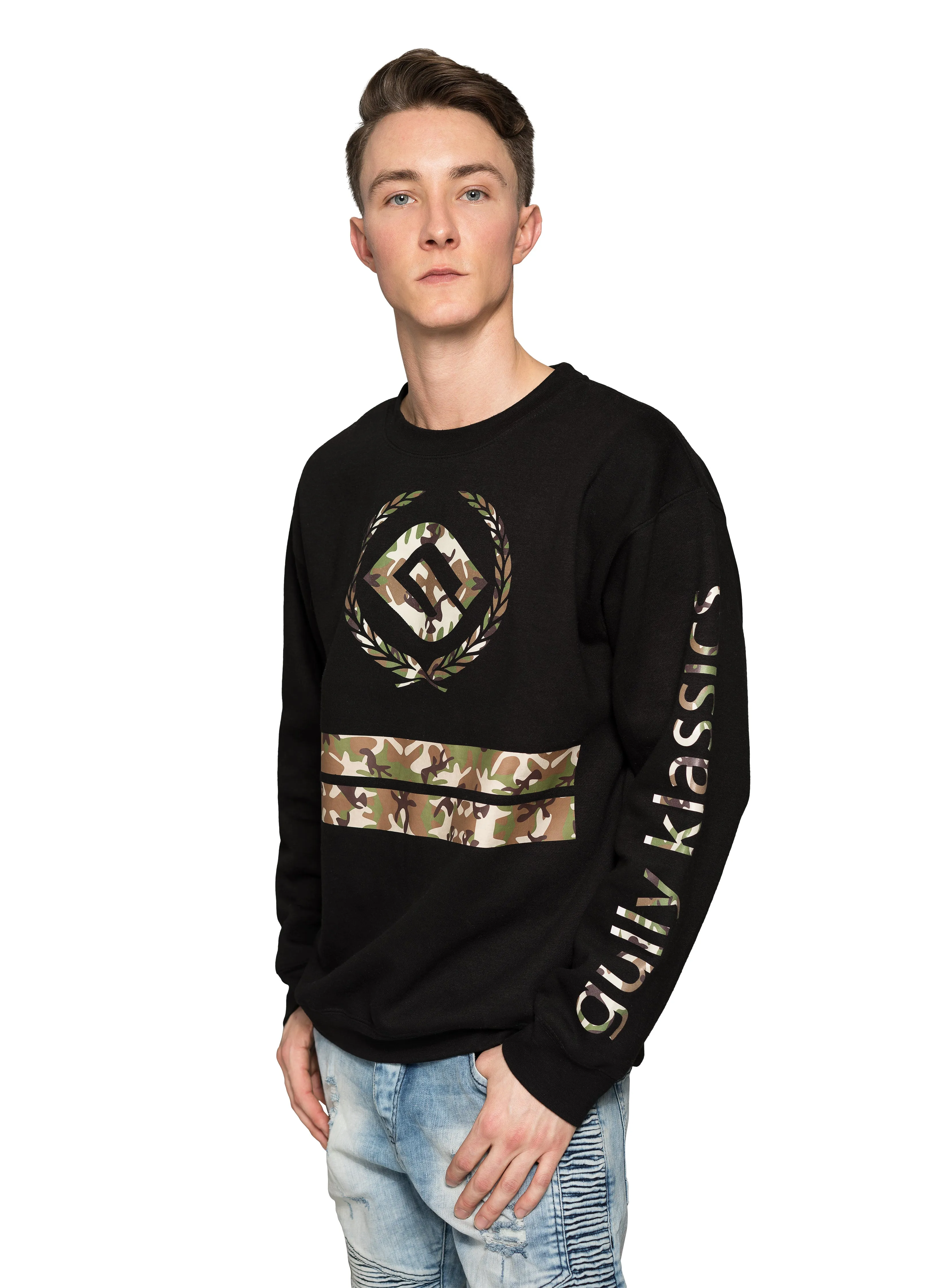 Gully Klassics Camo Crewneck