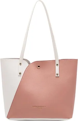 Handbags for Women Stylish Crossbody Bag Lightweight Shoulder Bag Color Block Ladies Top Handle Satchel Purse