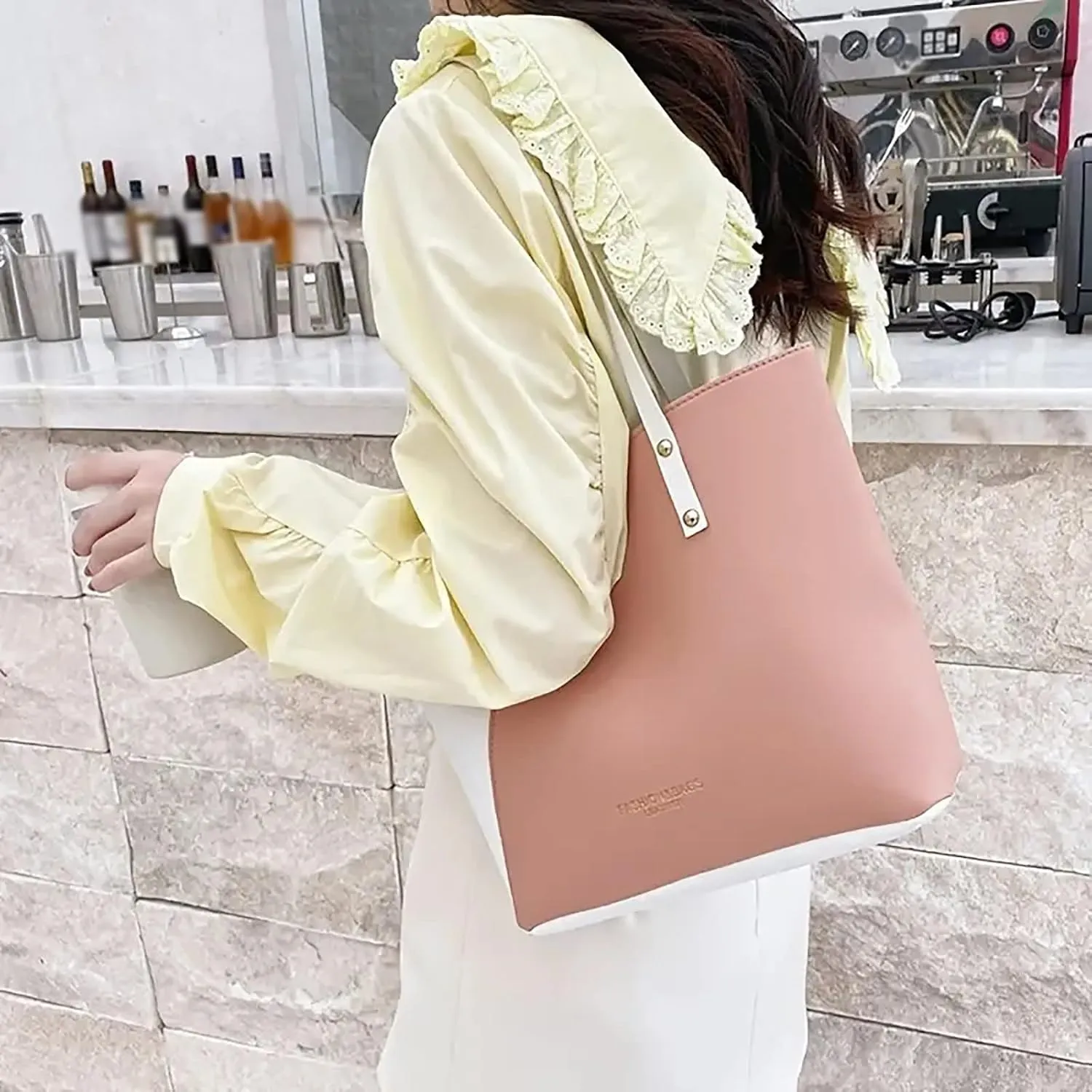 Handbags for Women Stylish Crossbody Bag Lightweight Shoulder Bag Color Block Ladies Top Handle Satchel Purse