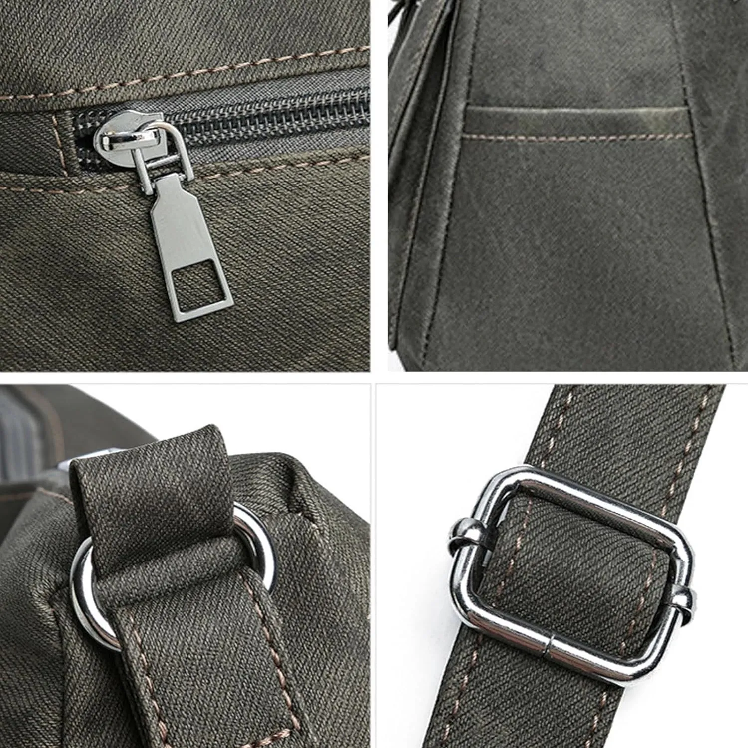Handbags for Womens Capacity PU Leather Zipper Purse Satchel Bags Crossbody Casual Travel Tote Bag Messenger Bags