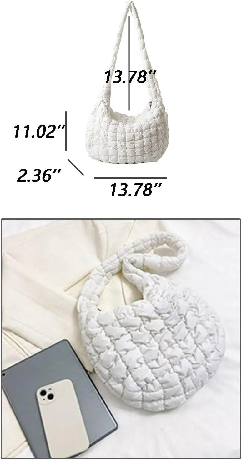 Handbags for Womens Soft Cloud Shoulder Purse Satchel Bags Roomy Capacity Fashion Waterproof Hobo Tote Bag