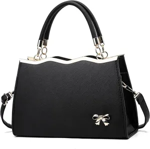 Handbags for Womens Top Handle Shoulder Purse Satchel PU Leather Fashion Bags Roomy Zipper Tote Bag