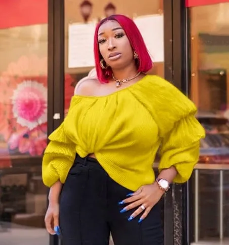 Haute Beauty- Bubble Sleeve blouse (New)