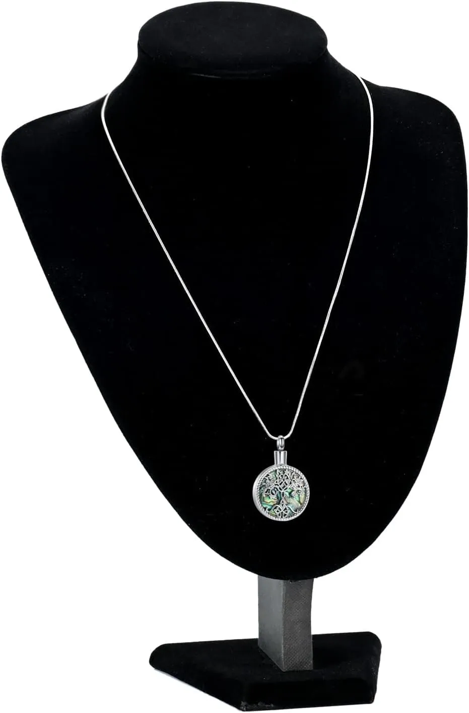 Hearbeingt Teardrop Urn Necklaces for Ashes Tree of Life Memorial Ashes Lockets, Cremation Jewelry Keepsake Pendant for Ashes for Women for Men
