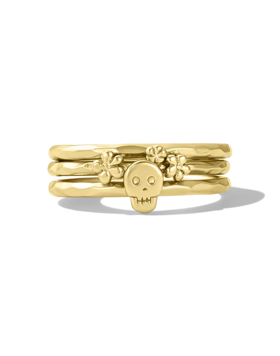 Heart Bones Ring Set