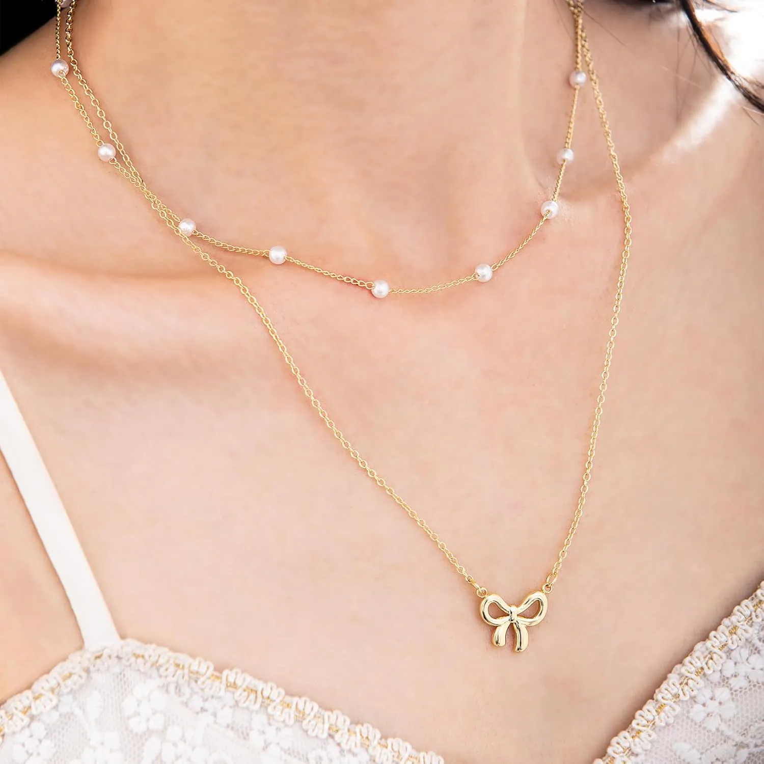 Heart Chain Necklaces Gold Heart Necklaces Layered Stainless Steel Jewelry Choker Pendant Necklace Heart Necklace for Women