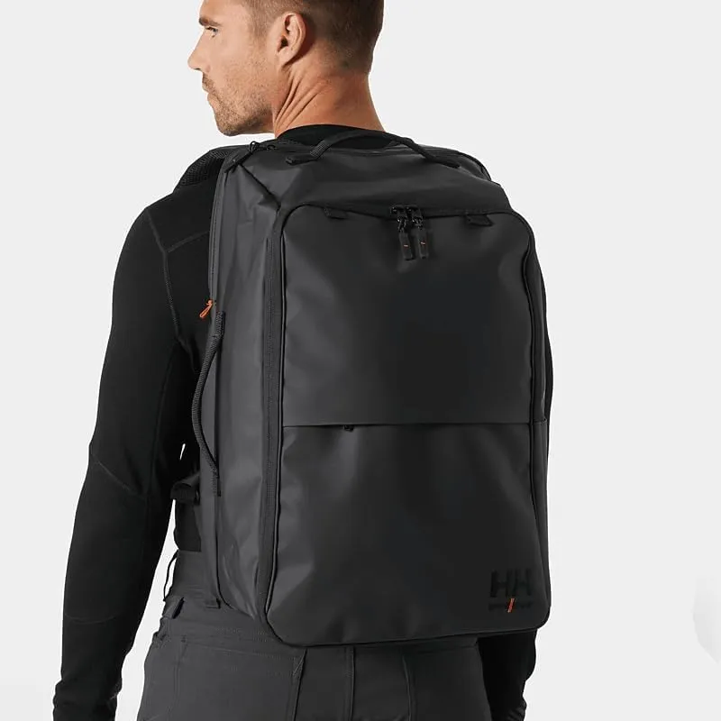 Helly-Hansen Barcode Backpack 35L - Unisex Waterproof Backpacks for Outdoor Adventures, Travel, and Everyday Use, 990 Black - STD