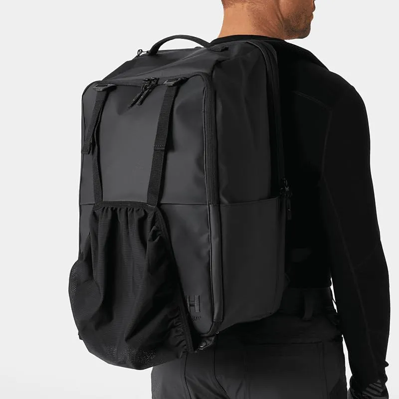 Helly-Hansen Barcode Backpack 35L - Unisex Waterproof Backpacks for Outdoor Adventures, Travel, and Everyday Use, 990 Black - STD