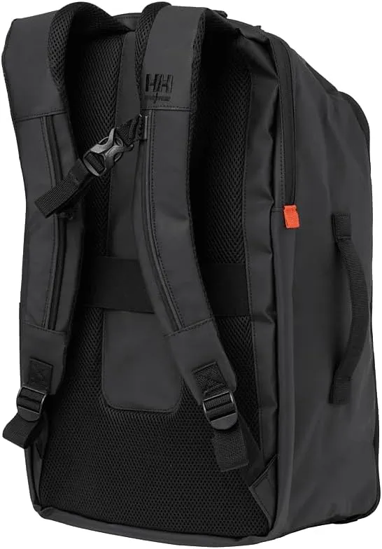 Helly-Hansen Barcode Backpack 35L - Unisex Waterproof Backpacks for Outdoor Adventures, Travel, and Everyday Use, 990 Black - STD
