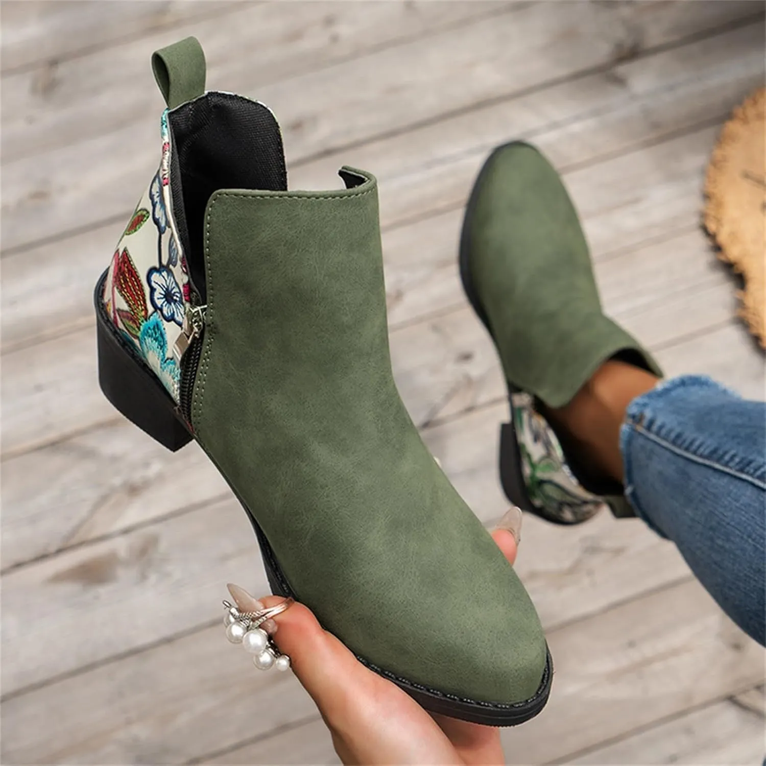 High Heel Ankle Boots for Women Western Booties for Women Orthopedic Boots for Women Winter Women Dressy Wide Width Womens Lace Up Ankle Boots Off White Womens Lace Up Ankle Boots Low Heel