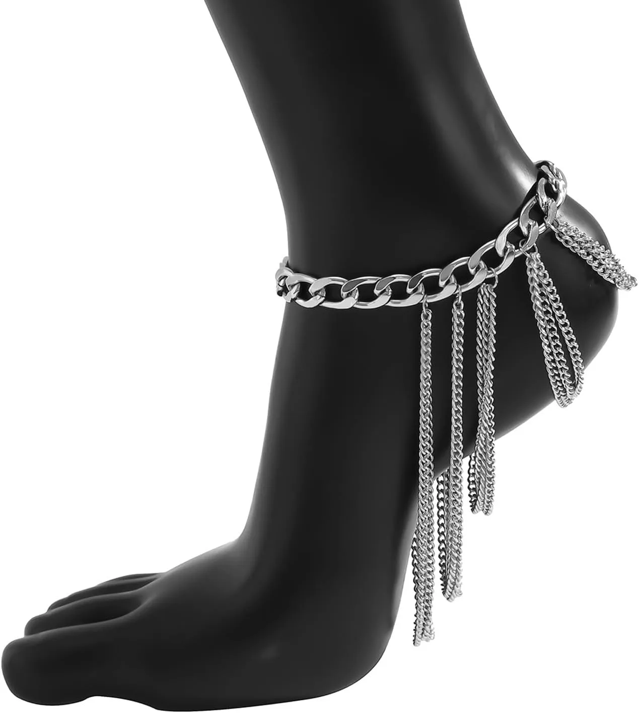 High Heel tassels Anklet Chain, metal Ankle Chains foot chain foot jewelry,foot jewelry gold silver anklets for Women Foot Jewelry Gifts.