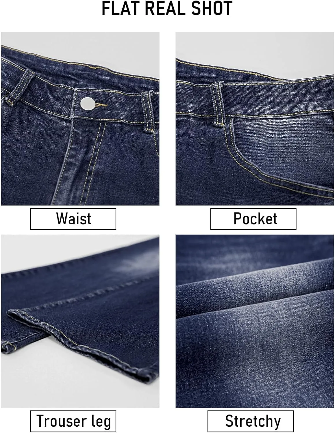 High Waisted Jeans for Women Plus Size Stretchy Bootcut Womens Jeans Boot Cut Jeans for Woman High Rise