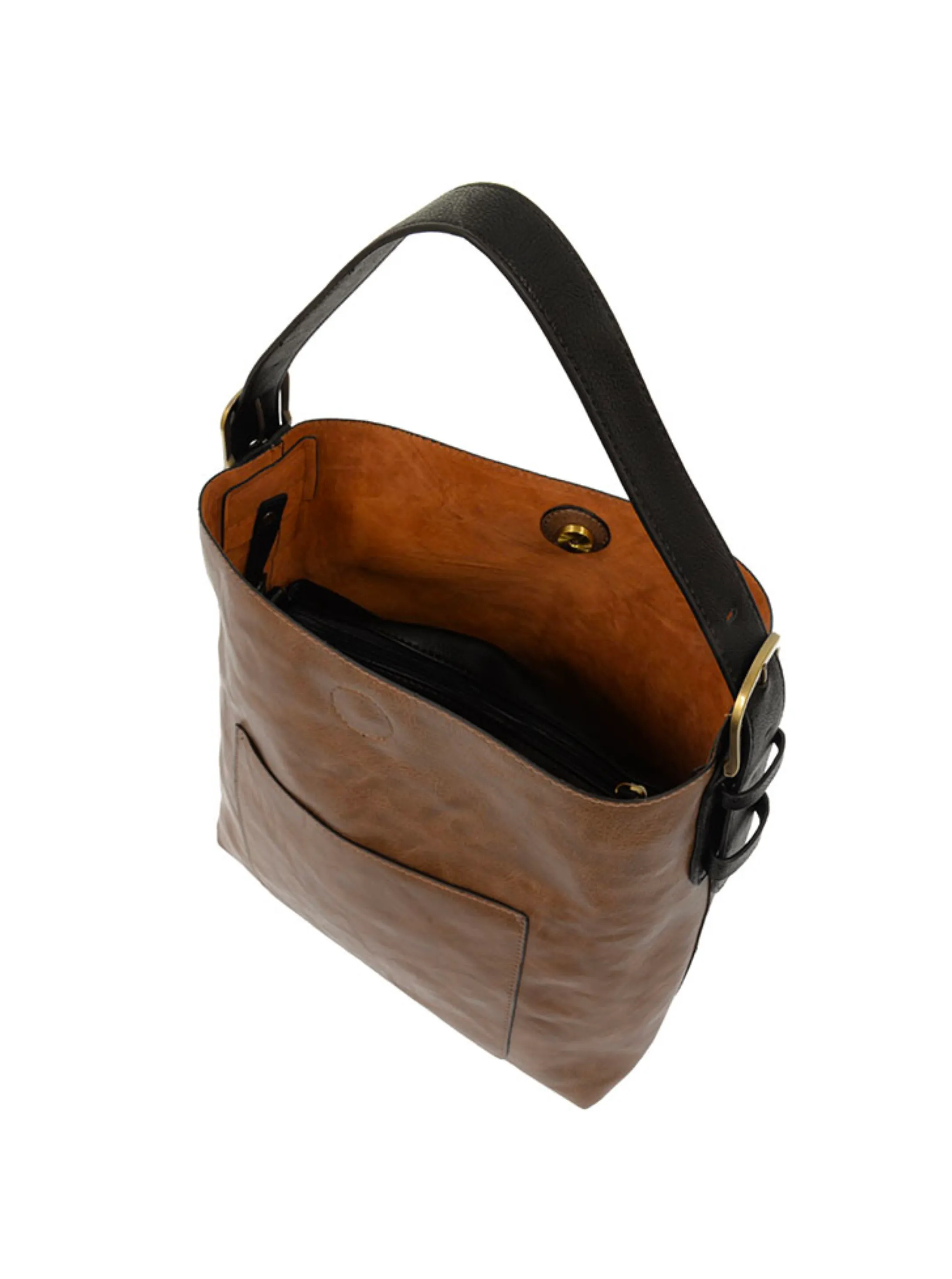 Hobo Black Handle Handbag [Cocoa-L8008]