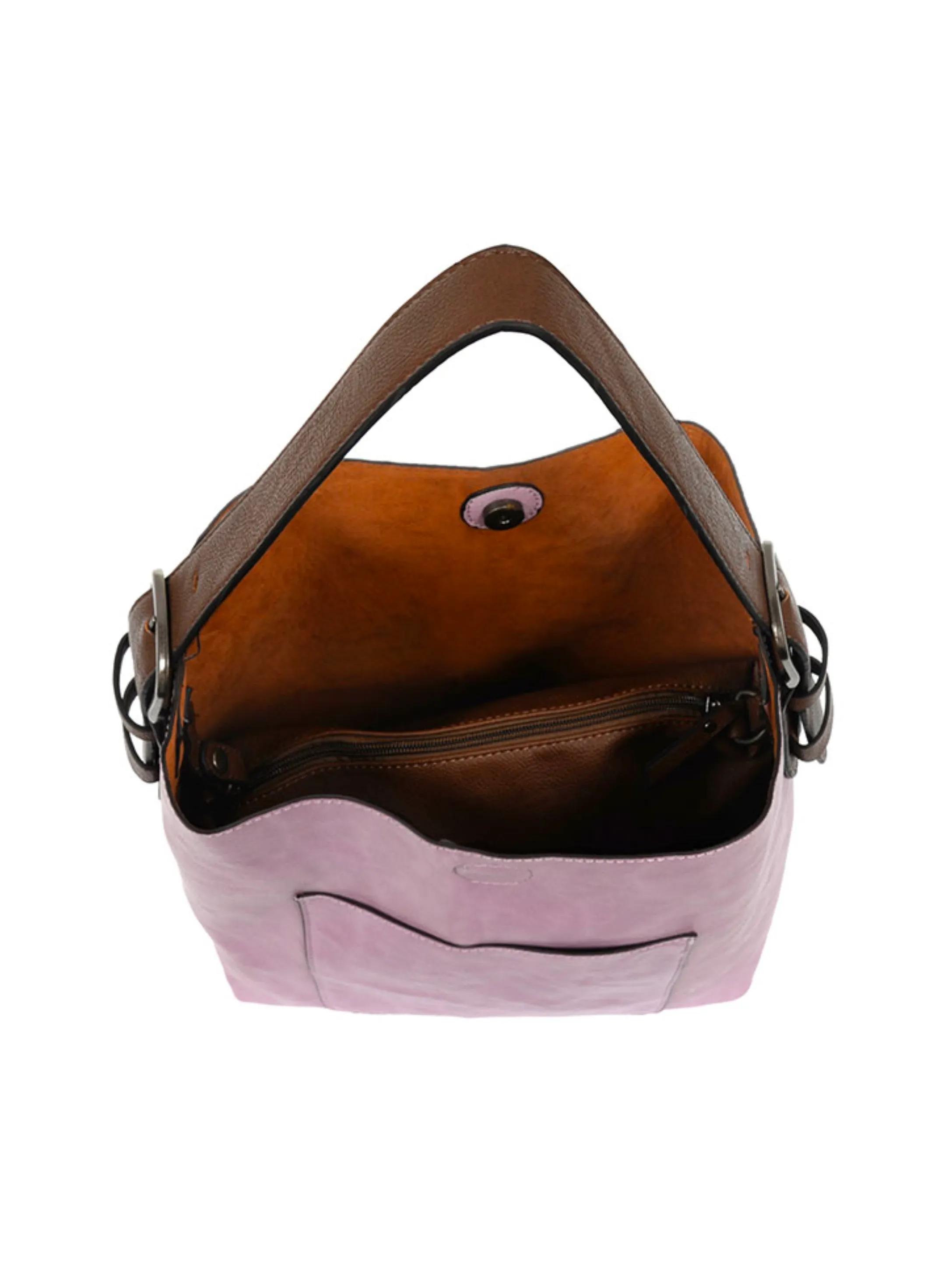 Hobo Coffee Handle Handbag [Soft Purple-L8008]