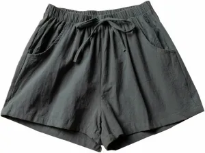 ICEGIA Women's Running Shorts Elastic High Waisted Shorts Pocket Sporty Workout Shorts Quick Dry Athletic Shorts Pants