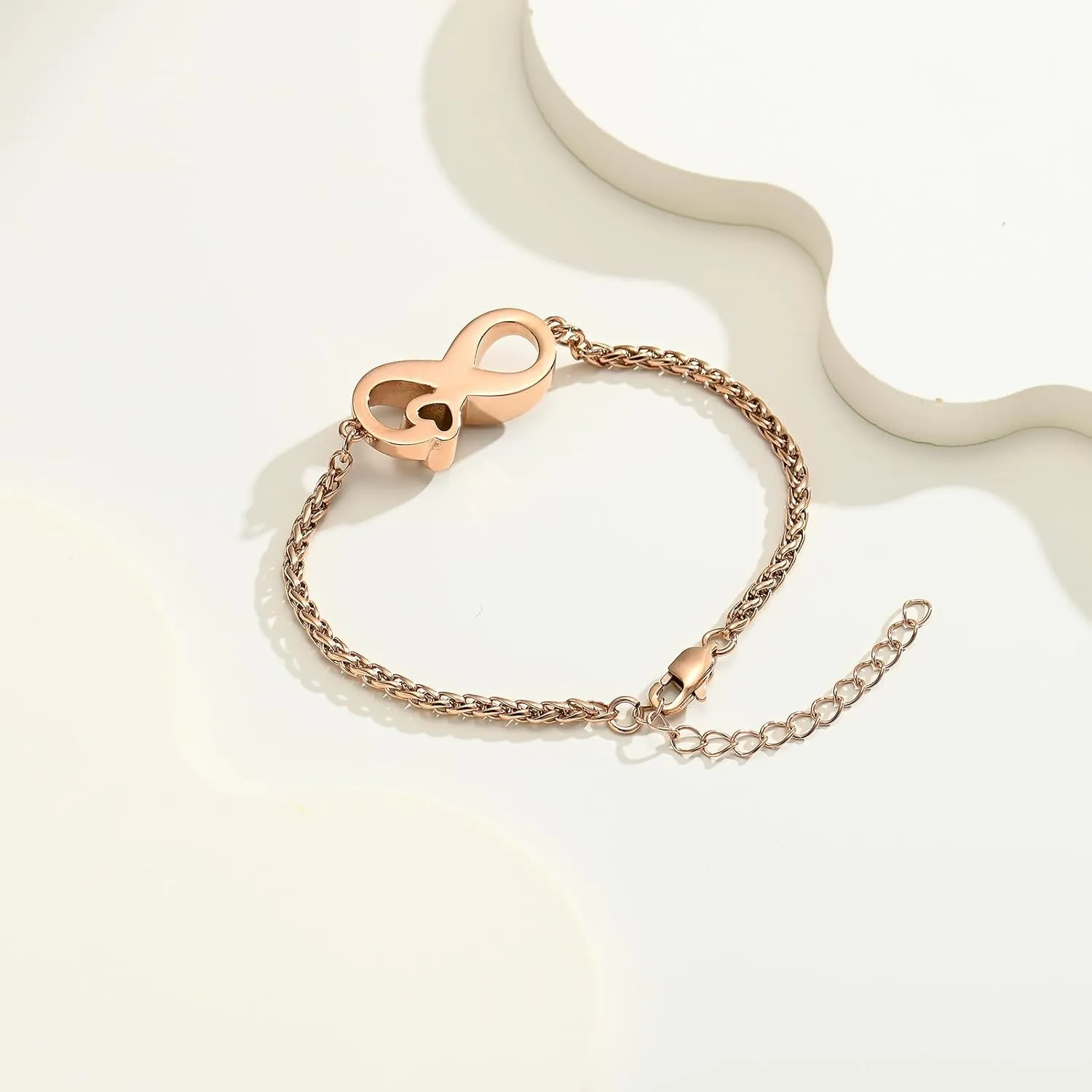 Infinity Urn Bracelet for Women Men Forever Love Cremation Jewelry for Ashes Link Bracelet Keepsake Memorial Urn Lockets for Human Ashes Urn Bangle Bracelet Jewellery
