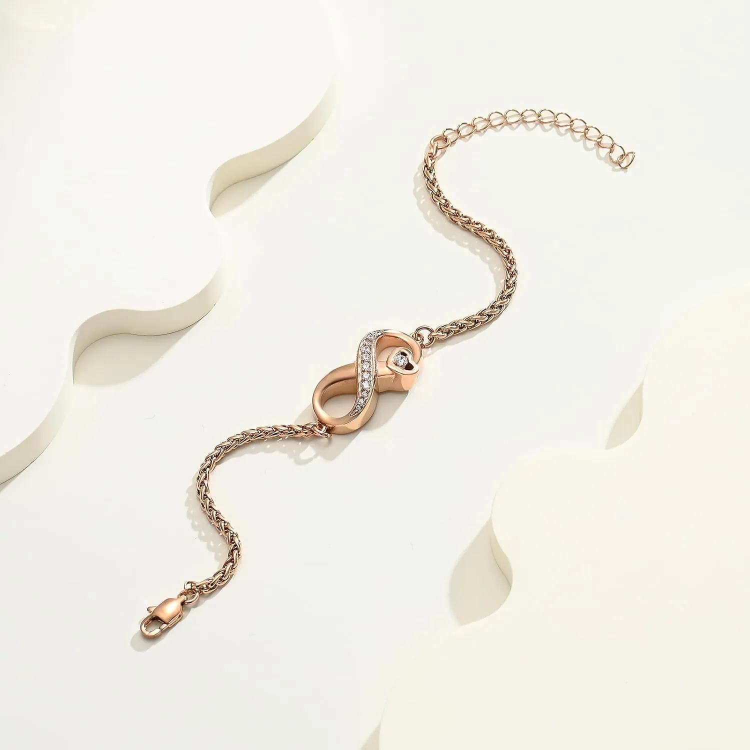 Infinity Urn Bracelet for Women Men Forever Love Cremation Jewelry for Ashes Link Bracelet Keepsake Memorial Urn Lockets for Human Ashes Urn Bangle Bracelet Jewellery