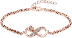 Infinity Urn Bracelet for Women Men Forever Love Cremation Jewelry for Ashes Link Bracelet Keepsake Memorial Urn Lockets for Human Ashes Urn Bangle Bracelet Jewellery
