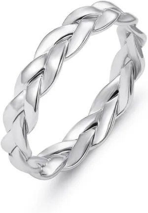 Initial Ring for Women Vintage Jewelry Silver Ring Chic Design Finger Jewelry