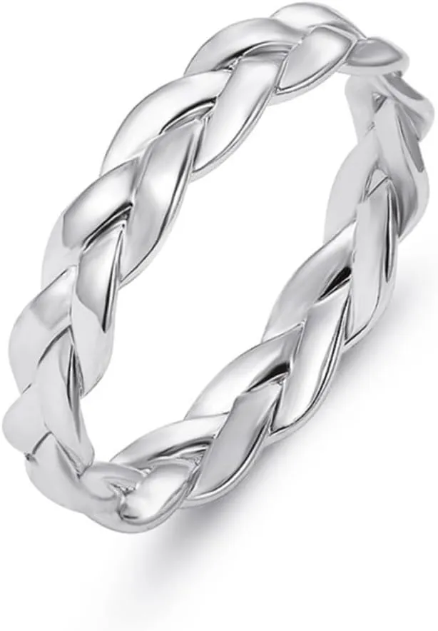 Initial Ring for Women Vintage Jewelry Silver Ring Chic Design Finger Jewelry