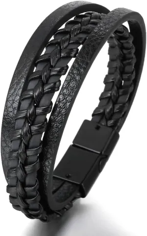 Jewelry Leather Rope Hand-Woven Bracelet Rope Ethnic Wind Men's Jewelry Bracelet