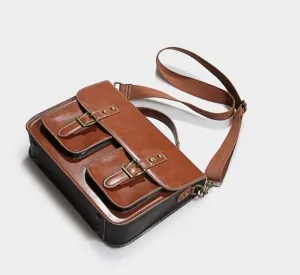 JYYBN Shoulder Bags Crossbody Backpacks, Vintage Leather Briefcases Shoulder Bags Fashion Laptop Bags, Briefcases Casual Shoulder Bags