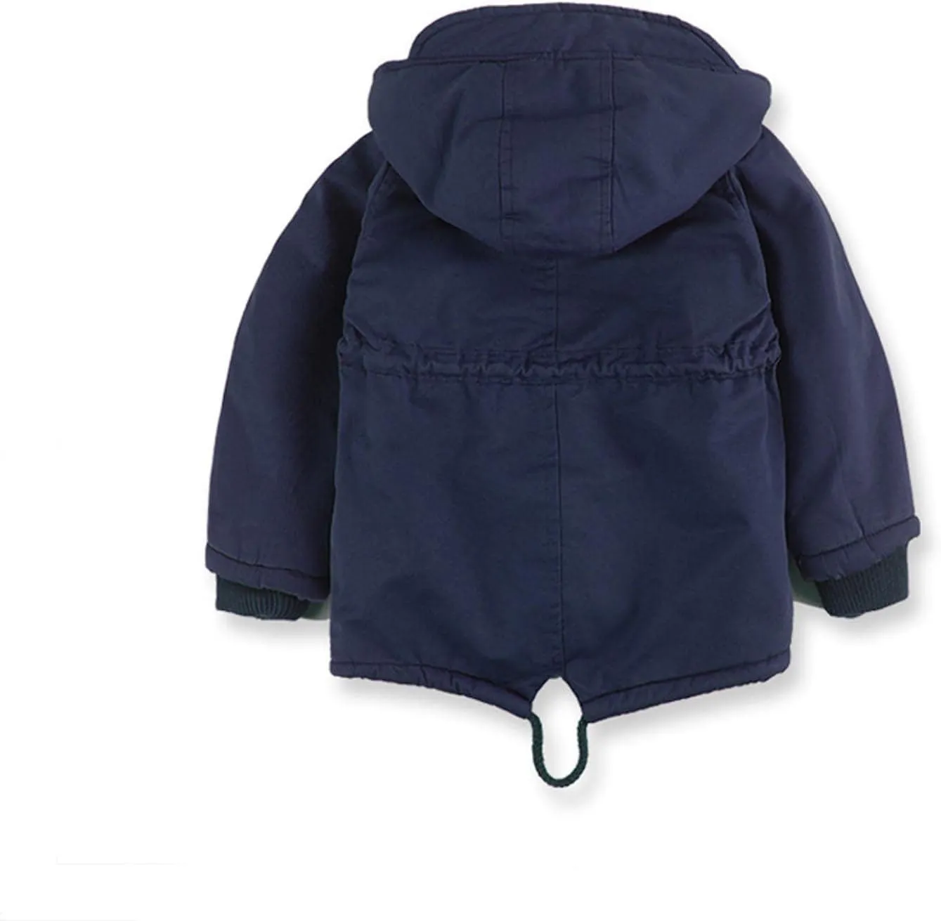 Kids Boys Girls Winter Coat Sherpa Fleece Lined Full Zipper Jacket Puffy Cotton Thickened Hooded Outdoor Down Coats