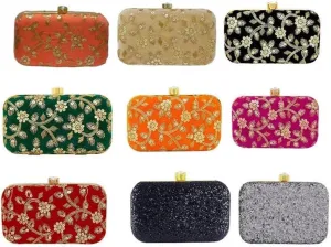 KUMKUM FASHIONS Clutch Purse for Women Evening Bags | Handbags for Wedding | Women's Handbags | Clutches | Wedding Gifts