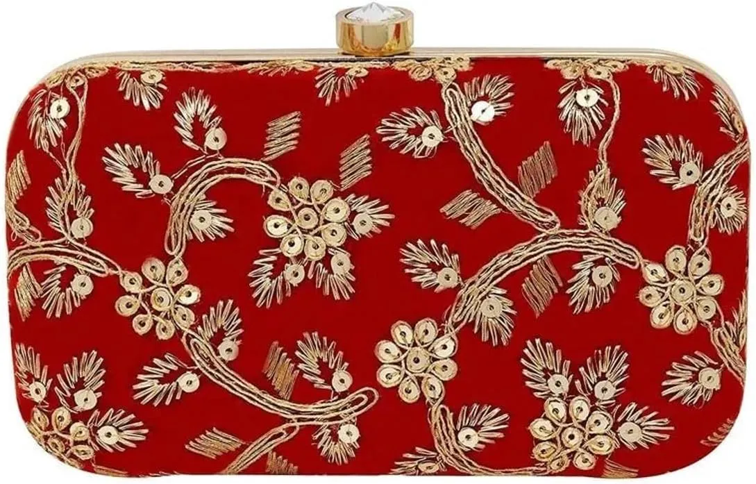 KUMKUM FASHIONS Clutch Purse for Women Evening Bags | Handbags for Wedding | Women's Handbags | Clutches | Wedding Gifts