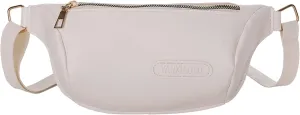 Ladies Crossbody Bags Solid Color One Shoulder Chest Bag Lightweight Simple Fanny Pack Bags Messenger (White, One Size)