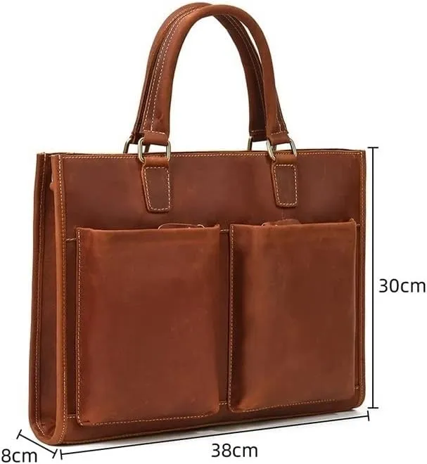Laptop Bags Briefcases Men's Genuine Leather Shoulder Bags Messenger Bags Handbags Casual Daypacks Totes