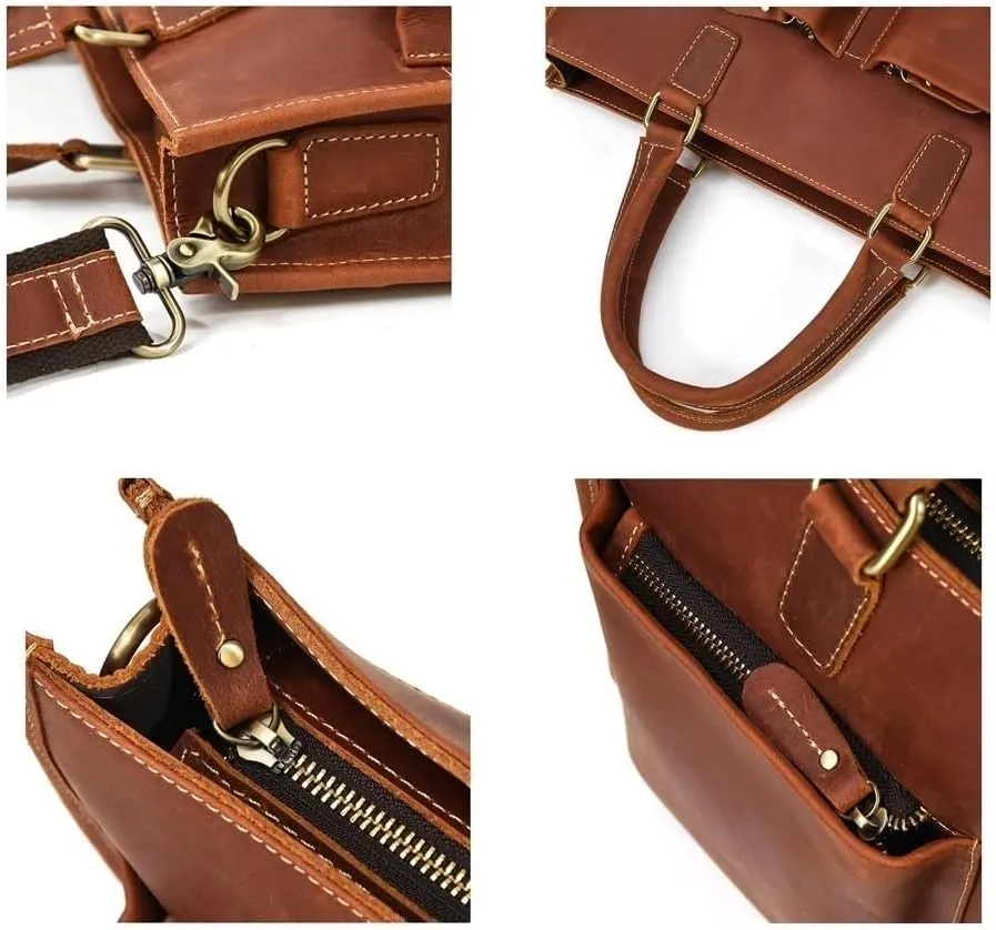 Laptop Bags Briefcases Men's Genuine Leather Shoulder Bags Messenger Bags Handbags Casual Daypacks Totes