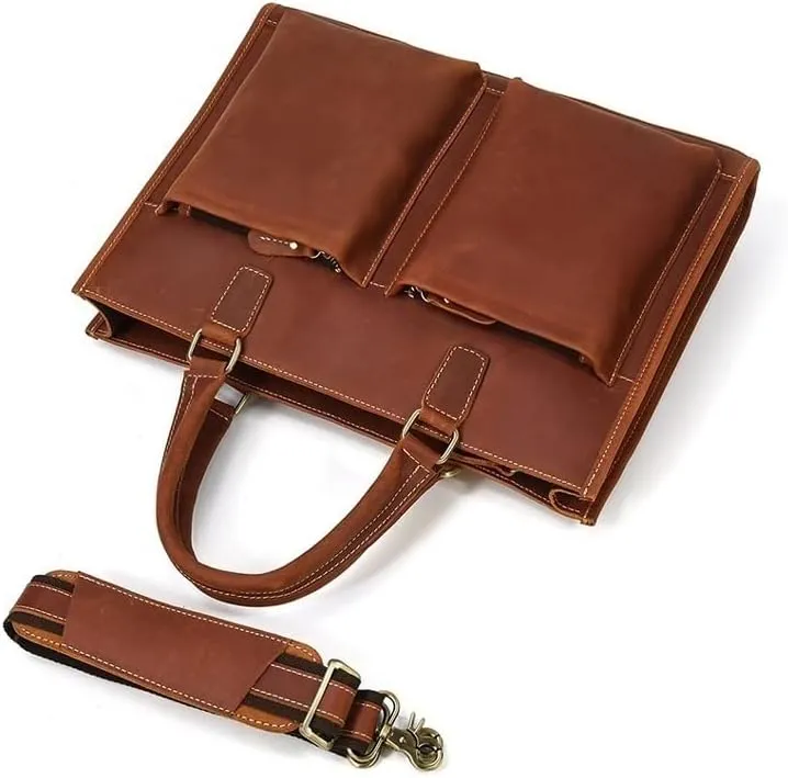 Laptop Bags Briefcases Men's Genuine Leather Shoulder Bags Messenger Bags Handbags Casual Daypacks Totes