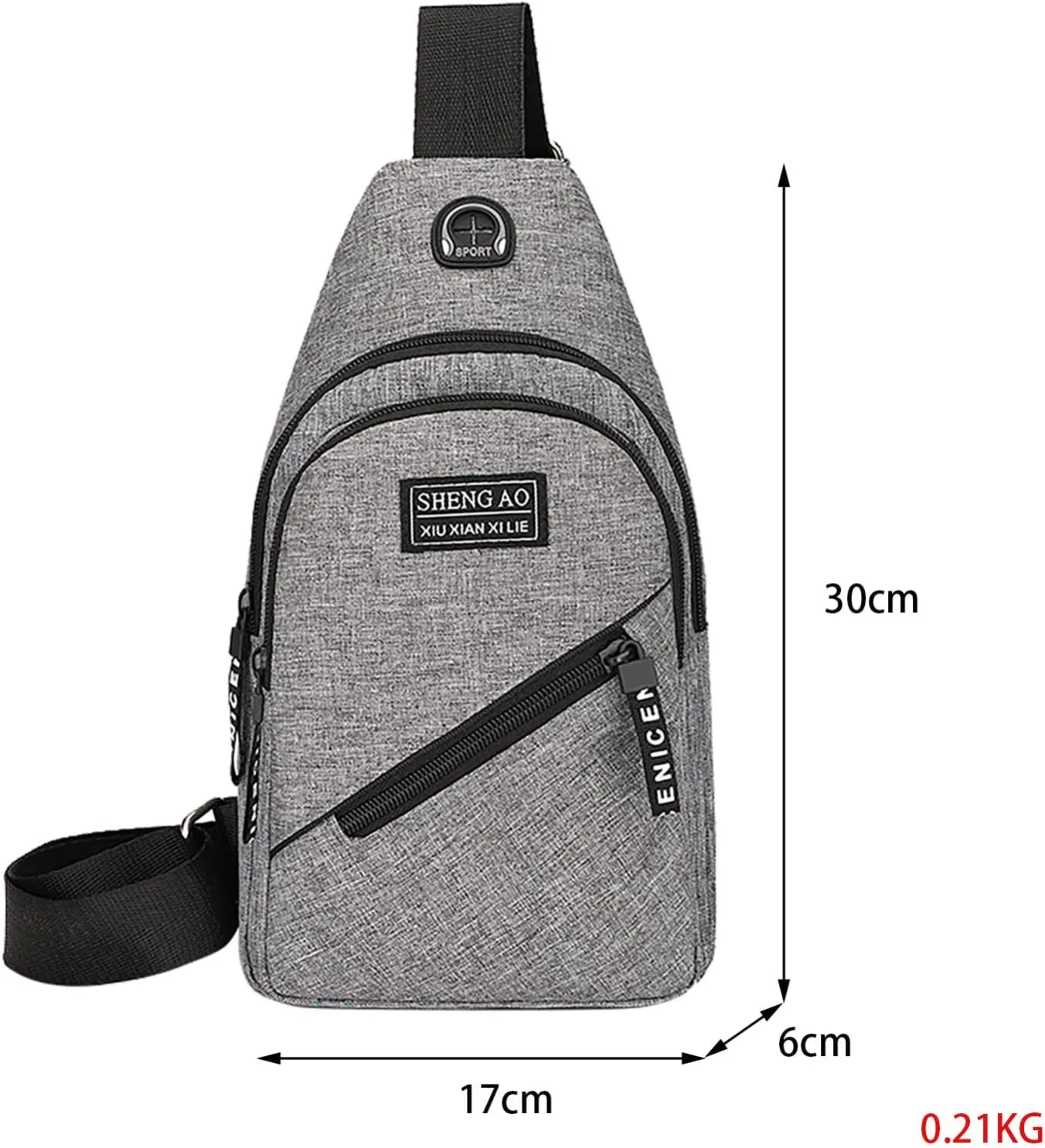 Large Capacity Functional Canvas Shoulder Bags Leather Shoulder Bag for Women Mens Purses Or Shoulder (Black, One Size)