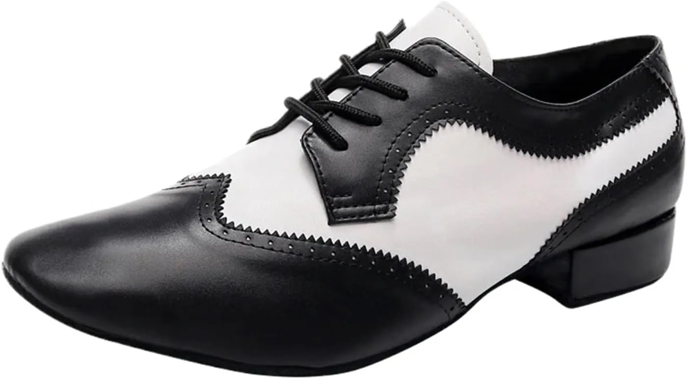 Latin Dance Shoes Men Soft Dance Shoes Men Cow Leather Latin Shoes Male Jazz Tango Waltz Ballroom Dance Wear Stage Show Footwear