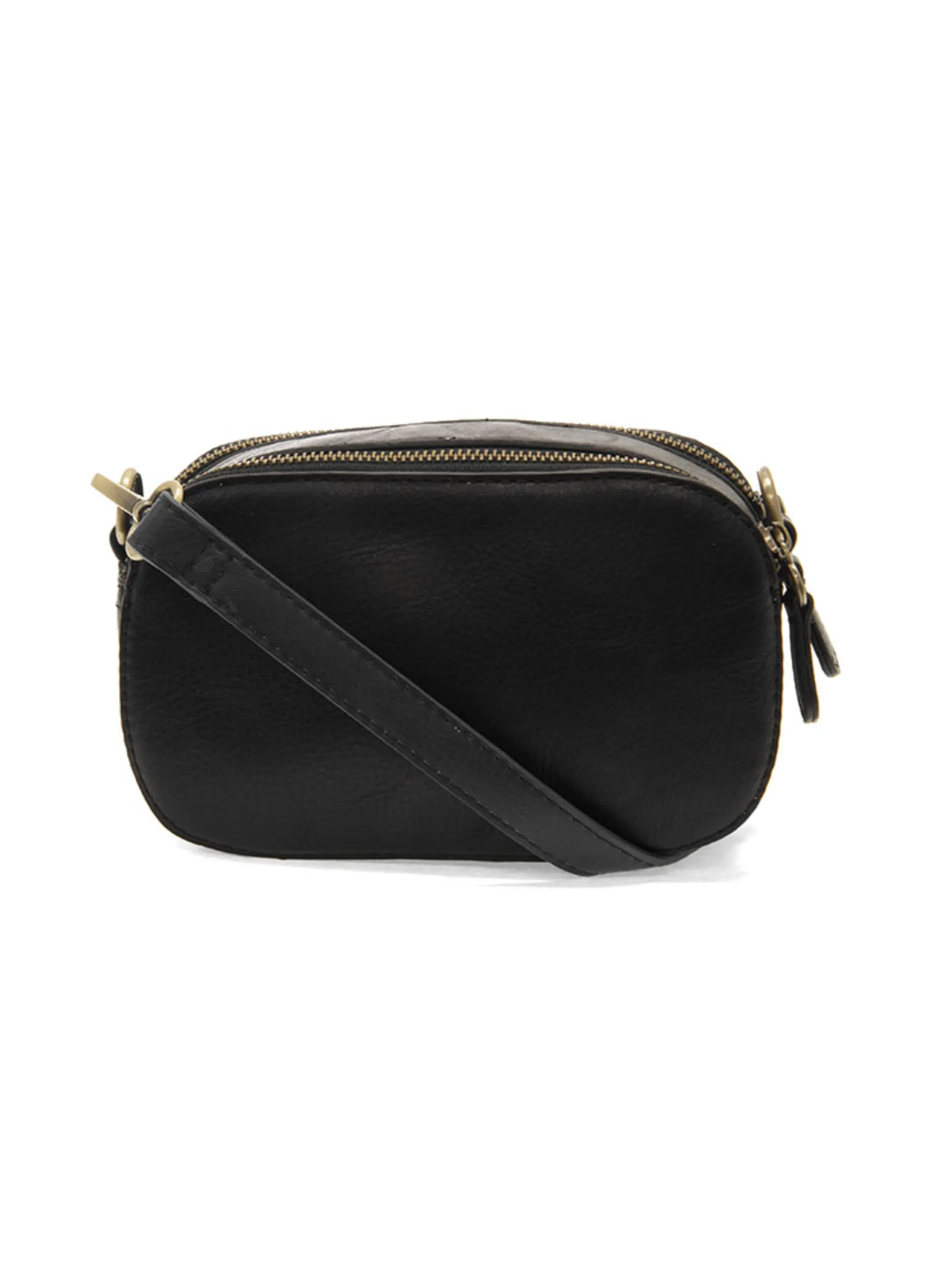 Layne Double Zip Crossbody [Black-L8160]