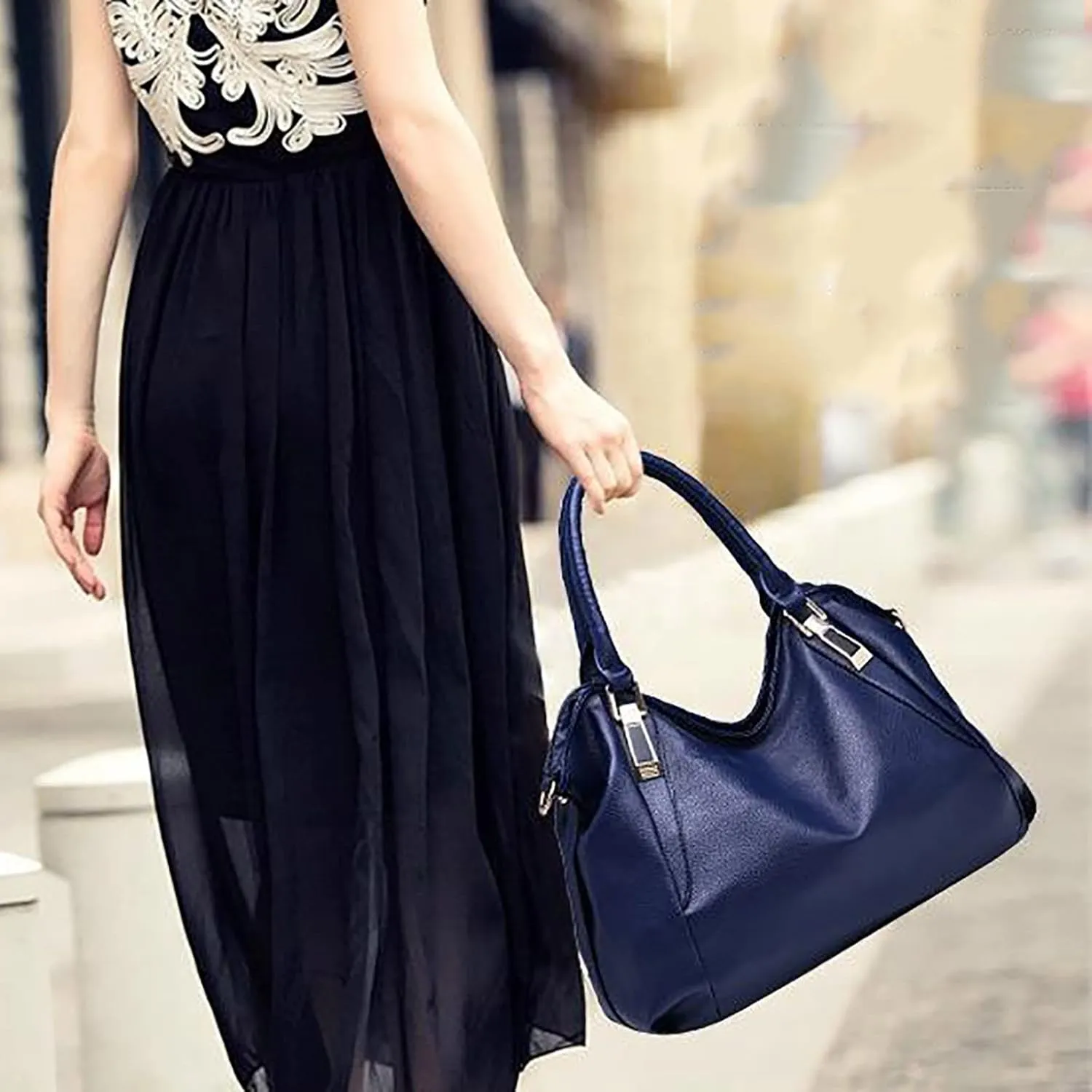 Leather Crossbody Bags for Women Shoulder Tote Bags Top Handle Satchel Bag Medium Size Purse for Women