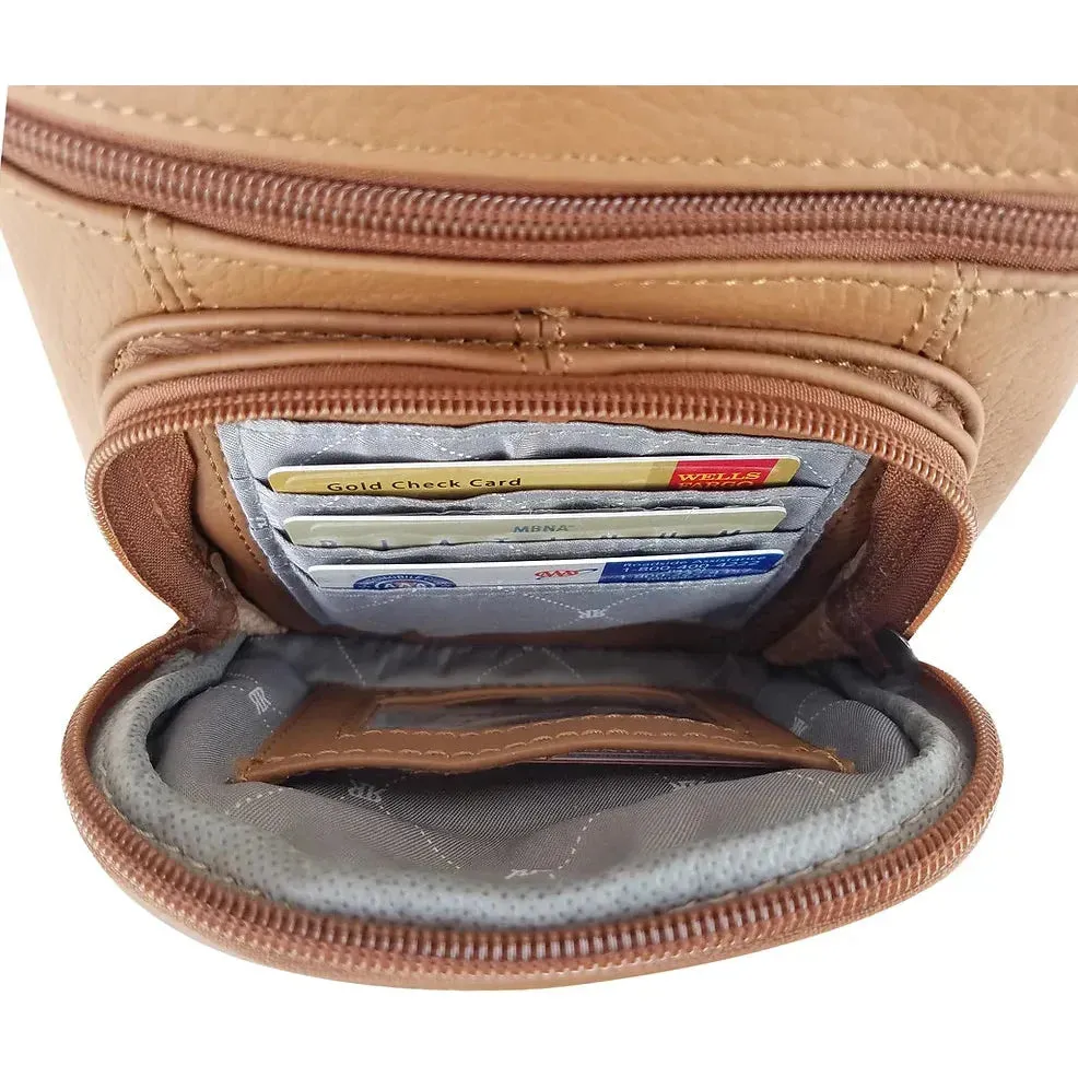 Leather Crossbody with Built in Organizer