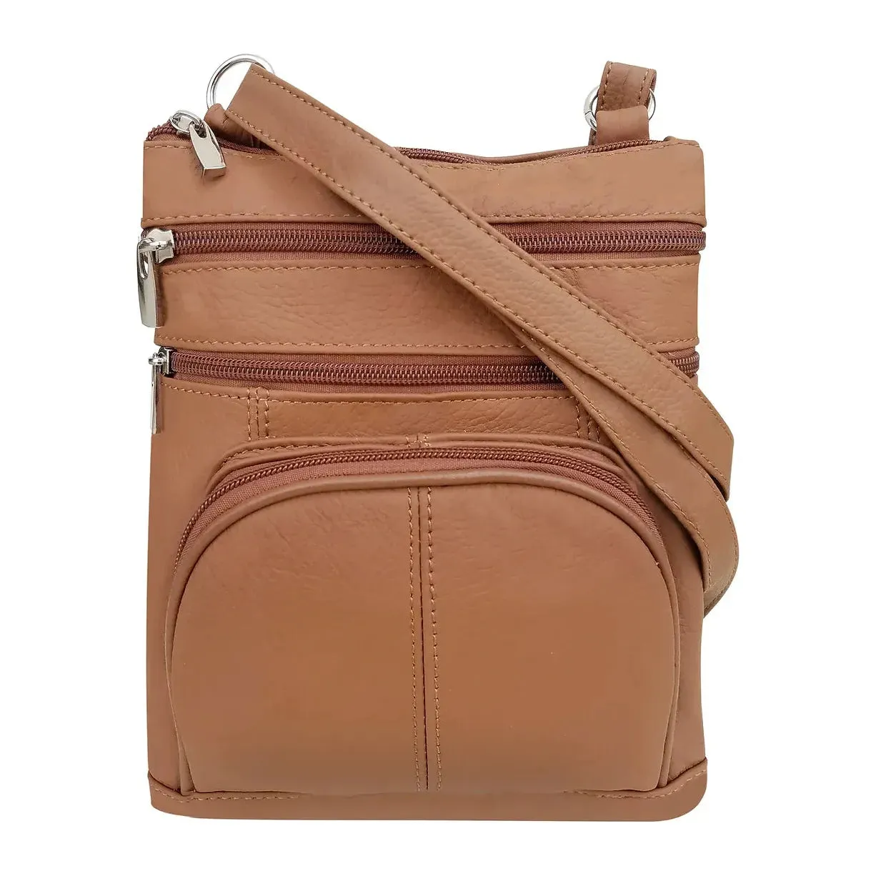Leather Crossbody with Built in Organizer