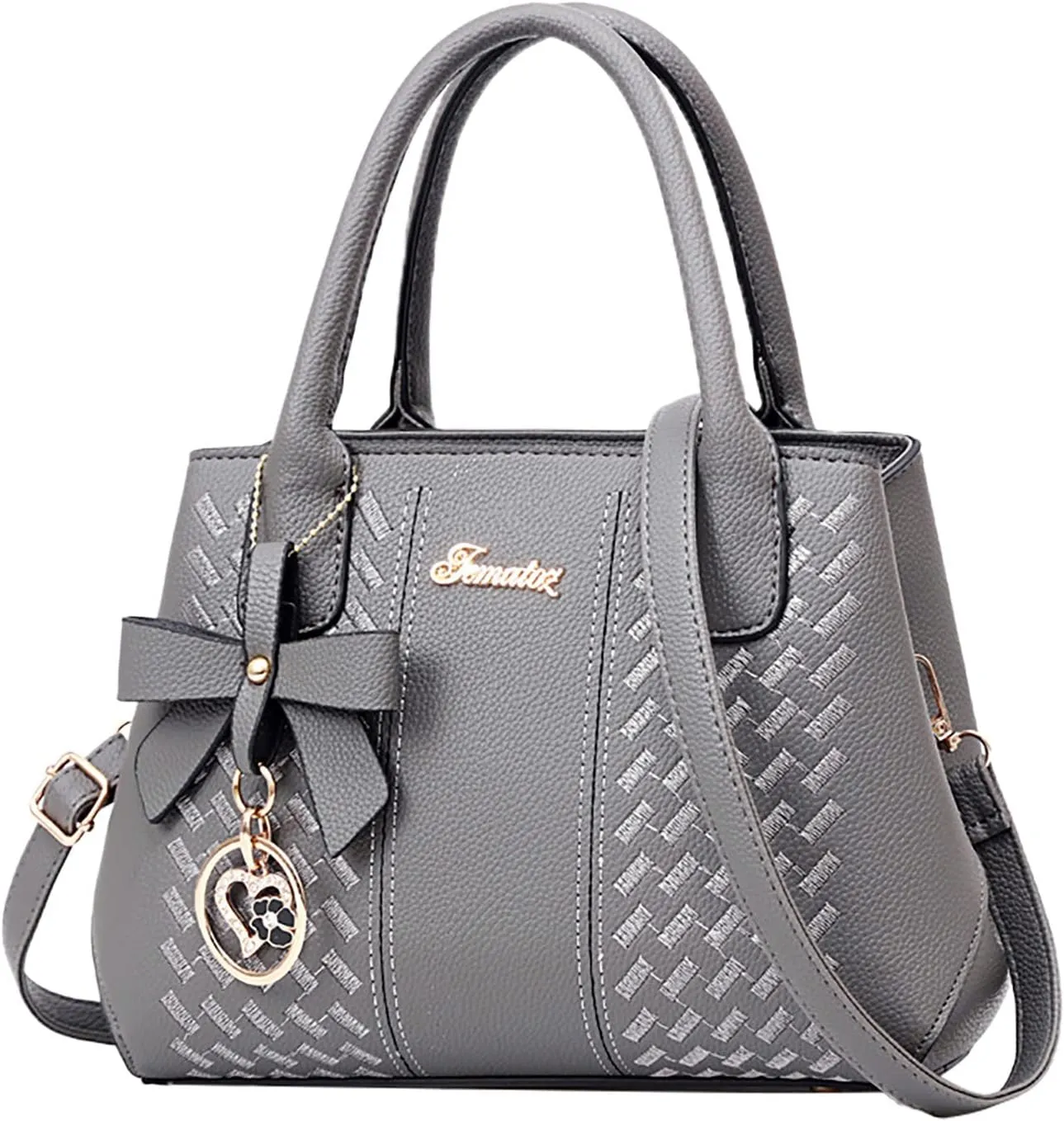 Leather Handbags for Women Faux Leather Top Handle Totes Elegant Crossbody Shoulder Bag Trendy Classic Satchel Bags