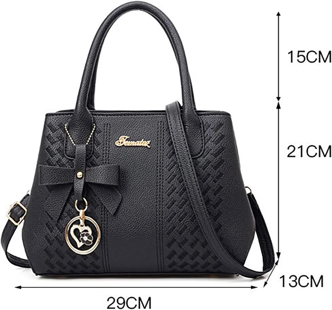 Leather Handbags for Women Faux Leather Top Handle Totes Elegant Crossbody Shoulder Bag Trendy Classic Satchel Bags
